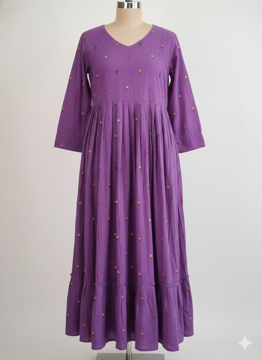 Mulcotton Lavendar Frock - Image 6