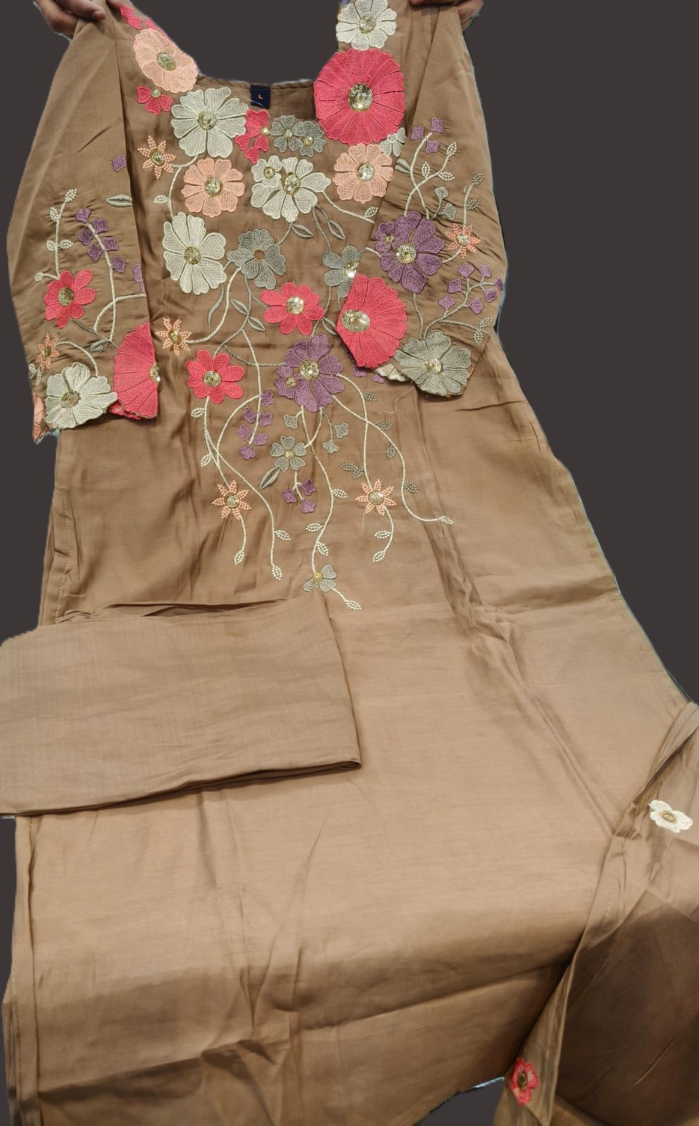 Kiwi Color 3 Pc Kurti Set - Image 2