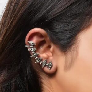 Oxidised ear cuffs