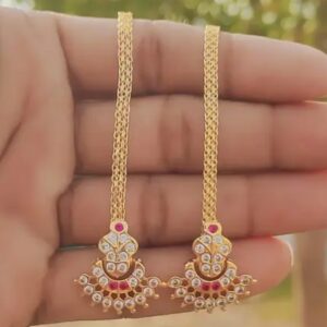 Impon earring with maatal combo