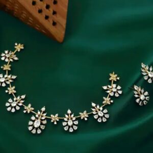 AD stone white neckalce